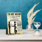 Son to Mama Gift | Sondergeschenk für Familien Fotoplatte (Seite)