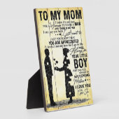 Son to Mama Gift | Sondergeschenk für Familien Fotoplatte (Seite)