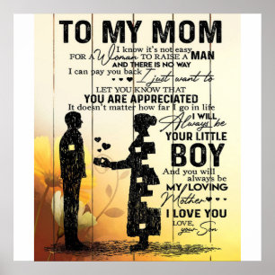 Son to my Mama Gegenwart   Niedliches Geschenk für Poster