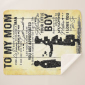 Son to my Mama Gift, Best Gift for Mama, Sherpadecke (Vorderseite (Horizontal))