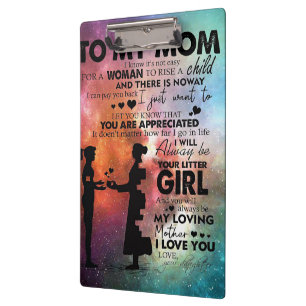 Son to my Mama Gift Lovely Letter of Mama Klemmbrett