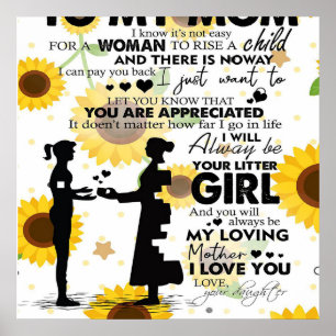 Son to my Mama Gift   Zur Mama schöner Brief   Poster