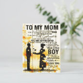 Son to my Mama Letter | Neues Geschenk für Wohnges Einladung (Stehend Vorderseite)