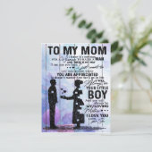 Son to my Mama Letter, Zuhause Decoration, Einladung (Stehend Vorderseite)