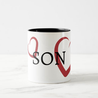 SON Typografie Zweifarbige Tasse