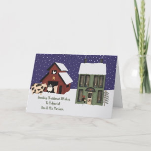Son und sein Partner Prim Farm Weihnachten