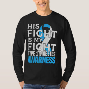 Son Vater T1d Diabetiker Typ 1 Diabetes Bewusstsei T-Shirt
