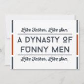 Son Vaters Tageskarten Für ihn Dankeskarte (Vorderseite)