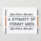 Son Vaters Tageskarten Für ihn Dankeskarte (Vorne/Hinten)