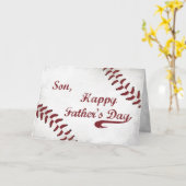 Son Vatertag Große Grunge Baseball, Sport Karte (Gelbe Blume)