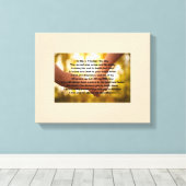 Son verlasse Zuhause Gedicht auf der Leinwand (Insitu (Holzboden))