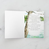 Son Wedding Day Watercolor Lake Karte (Innenseite)