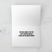 **SON** WIRD ZU EINEM "LEHRER" KARTE (Innenseite)