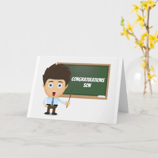 **SON** WIRD ZU EINEM "LEHRER" KARTE (Gelbe Blume)