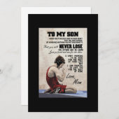 Son Wrestling MD Leinwand Einladung (Vorne/Hinten)