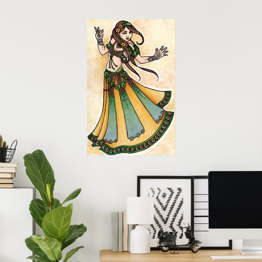 Sona Belly Dancer Poster (Heimbüro)