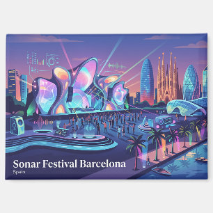 Sonar Festival Barcelona Spanien Magnet