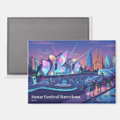 Sonar Festival Barcelona Spanien Magnet (Vorderseite/Rückseite)