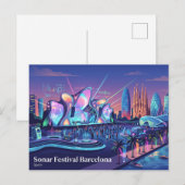 Sonar Festival Barcelona Spanien Postkarte (Vorne/Hinten)