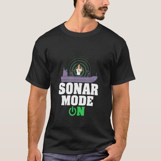 Sonar-Modus für Meeresbiologie-Wissenschaftler T-Shirt (Vorderseite)