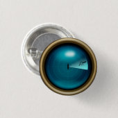 Sonarbild eines Kraken-Nautischen Steampunks Button (Vorne & Hinten)