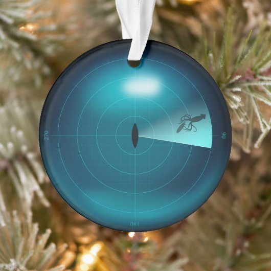 Sonarschirm Kraken Riesenrad Tintenfisch Nautical Ornament (Baum)