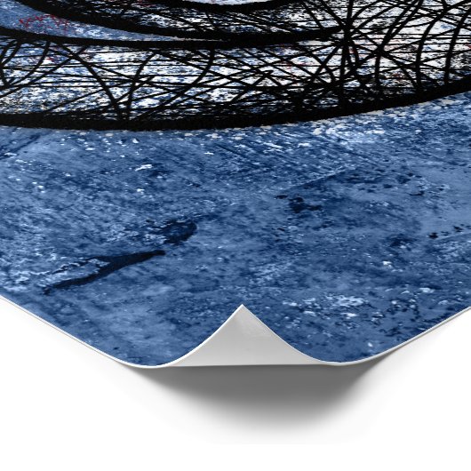 Sonata in Blue Poster Wall Art (Ecke)