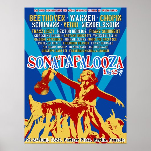 Sonatapalooza 1827 Concert Poster (Vorne)