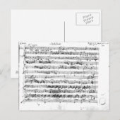 Sonate Premiere für Geige und Cembalo Postkarte (Vorne/Hinten)