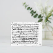 Sonate Premiere für Geige und Cembalo Postkarte (Stehend Vorderseite)