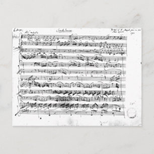 Sonate Premiere für Geige und Cembalo Postkarte