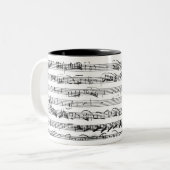 Sonate Premiere für Violine und Cembalo Zweifarbige Tasse (Vorderseite Links)