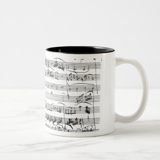 Sonate Premiere für Violine und Cembalo Zweifarbige Tasse (Rechts)