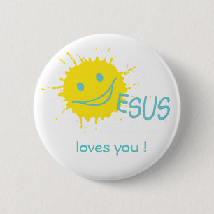 Sonburst Jesus Knopf-Sammlung Button