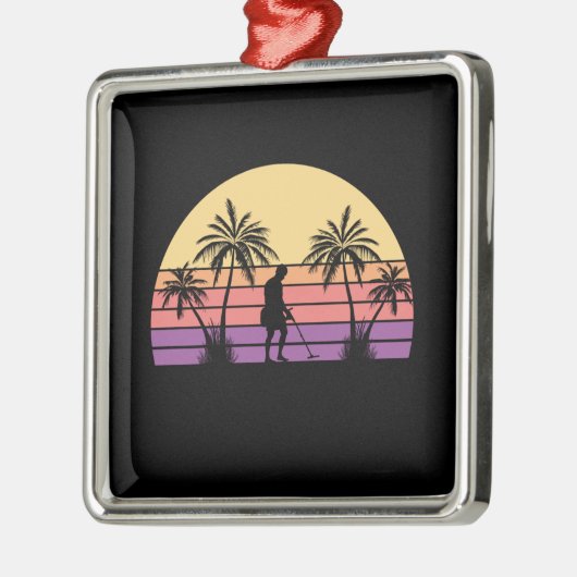 Sondeln Metal Detectorist Ornament Aus Metall (Links)