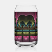 Sonder-Fantasie-Muster-Abstract-Bunte-Fraktal Dosenglas (Links)