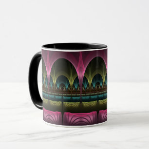 Sonder-Fantasie-Muster Abstrakte Farbige Fraktale Tasse