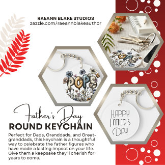 Sonder-Father's Day-Rund-Acrylschlüsselanhänger Schlüsselanhänger