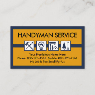 Sonder-Handwerker-Chef-Reparaturmann-Rahmen Visitenkarte