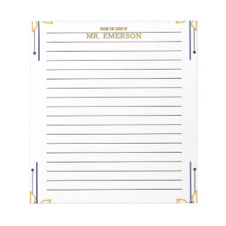 Sonder-Lehrer-Notizpapier Von Notizblock