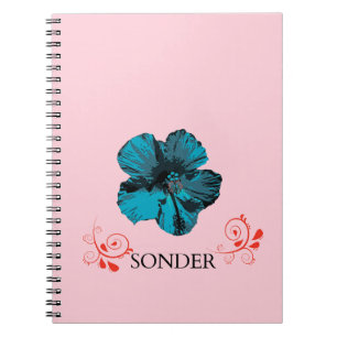 Sonder Minimalistisches Blumen Notizbuch Süß Ros Notizblock