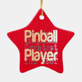Sonderaktion für den Pinball-Spieler Keramik Ornament (Hinten)