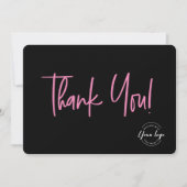 Sonderaktion für Firmenlogos 10 % bieten maßgeschn Dankeskarte (Vorderseite)