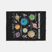 Sonderaktion "Neurodiverser Universum Space Planet Fleecedecke (Vorderseite (Horizontal))