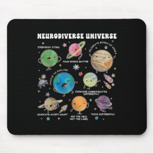 Sonderaktion "Neurodiverser Universum Space Planet Mousepad