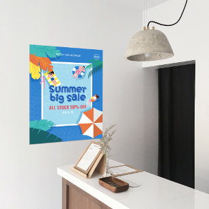 Sonderaktionen für tropische Sommer-Großhandelskun Poster