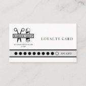 Sonderanfertigung des Bartels Logo Name Kundenstam Treuekarte (Vorderseite)