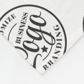 Sonderanfertigung Fleece Blanken mit Logo-Print Sc (Ecke)