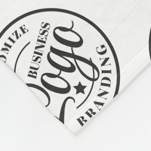 Sonderanfertigung Fleece Blanken mit Logo-Print Sc (Ecke)