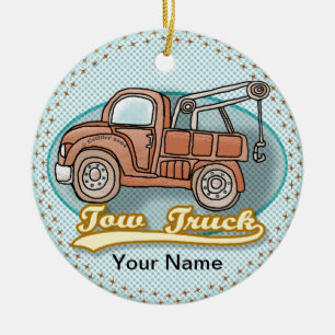 Sonderanfertigung für klassische Schleppwagen Keramik Ornament